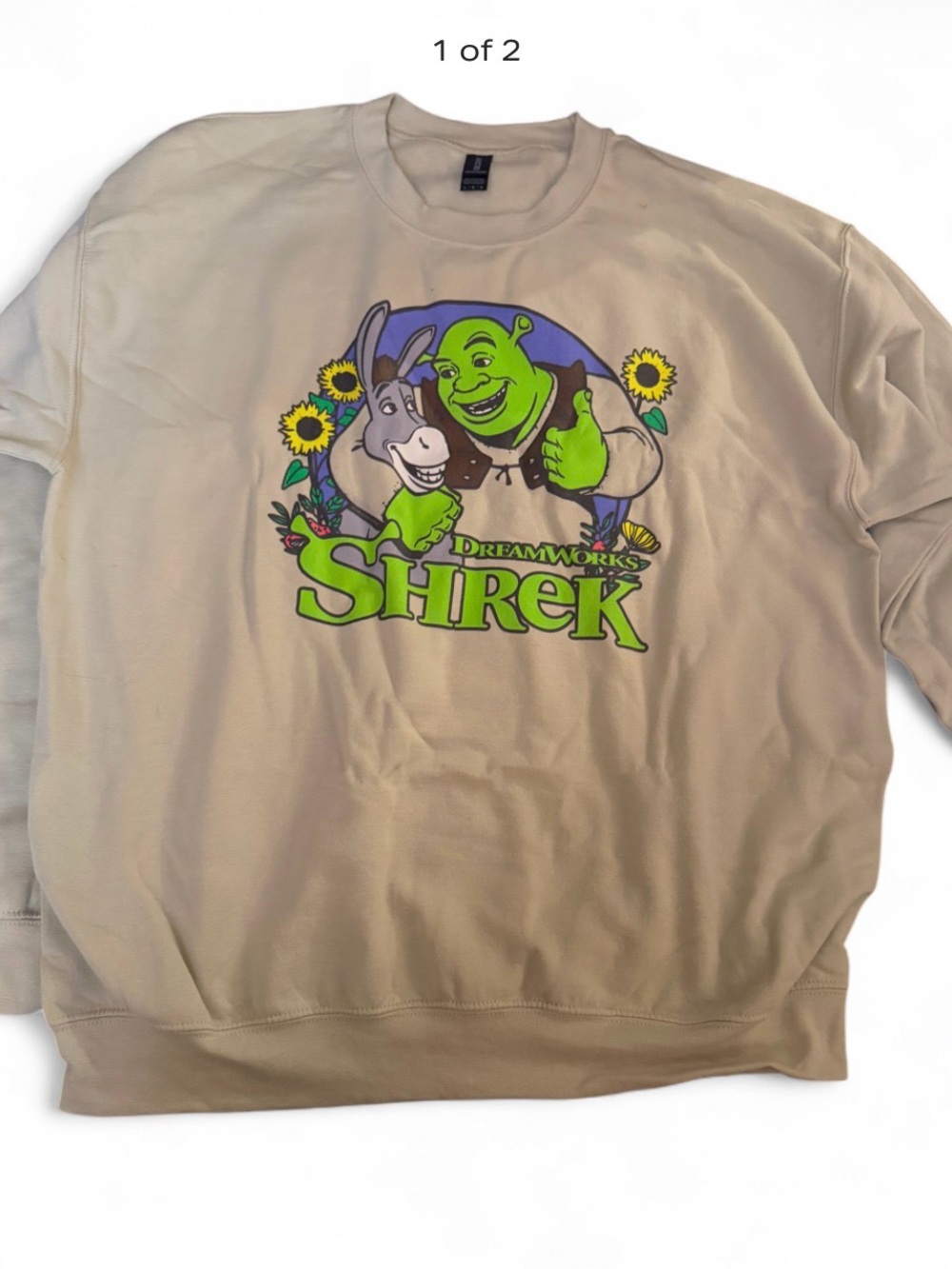 DreamWorks Shrek Crewneck Sweatshirt Pullover brand new size large